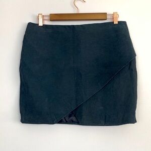 NEW 4 Sienna Blue Leather Mini Skirt (B69)